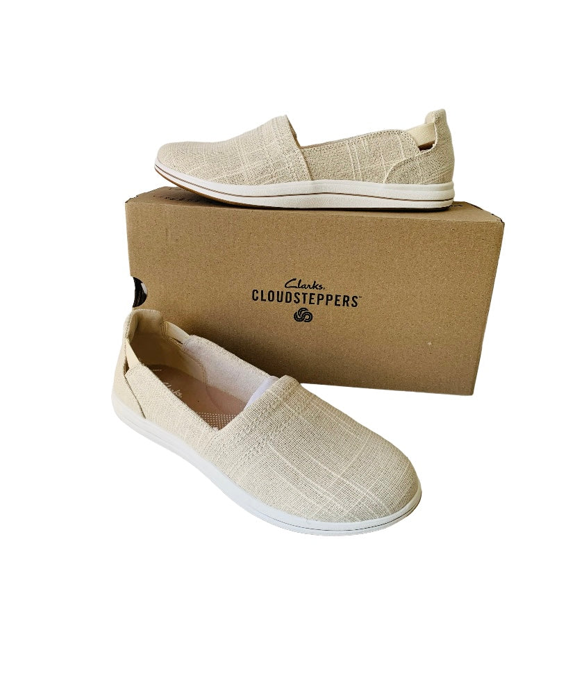 Clark s Cloudsteppers Breeze Step II Natural Interest Slide On Shoe