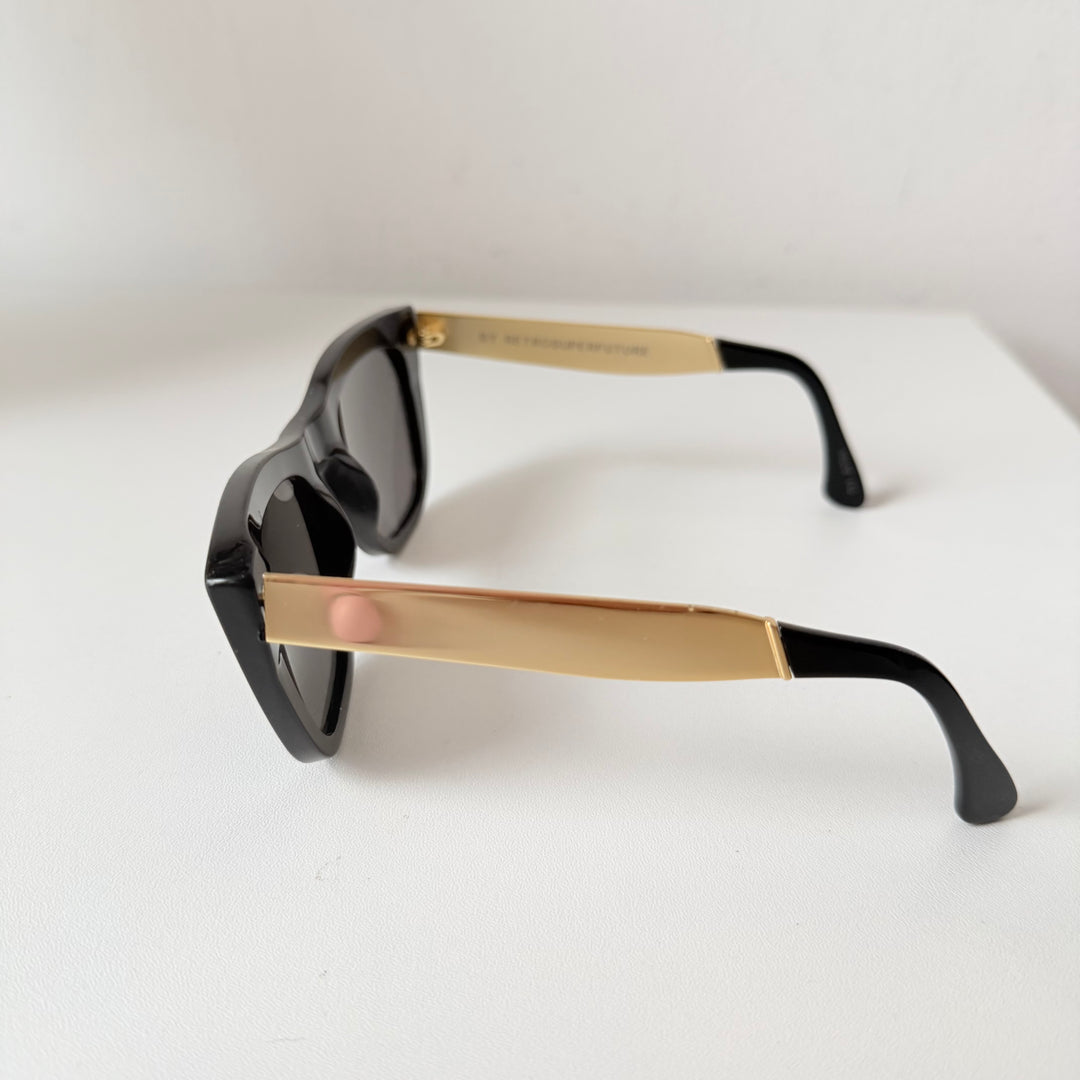 Retro Superfuture Ciccio Francis Black Sunglasses