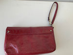 Coach Plum/Burgundy Patent Leather Wristlet