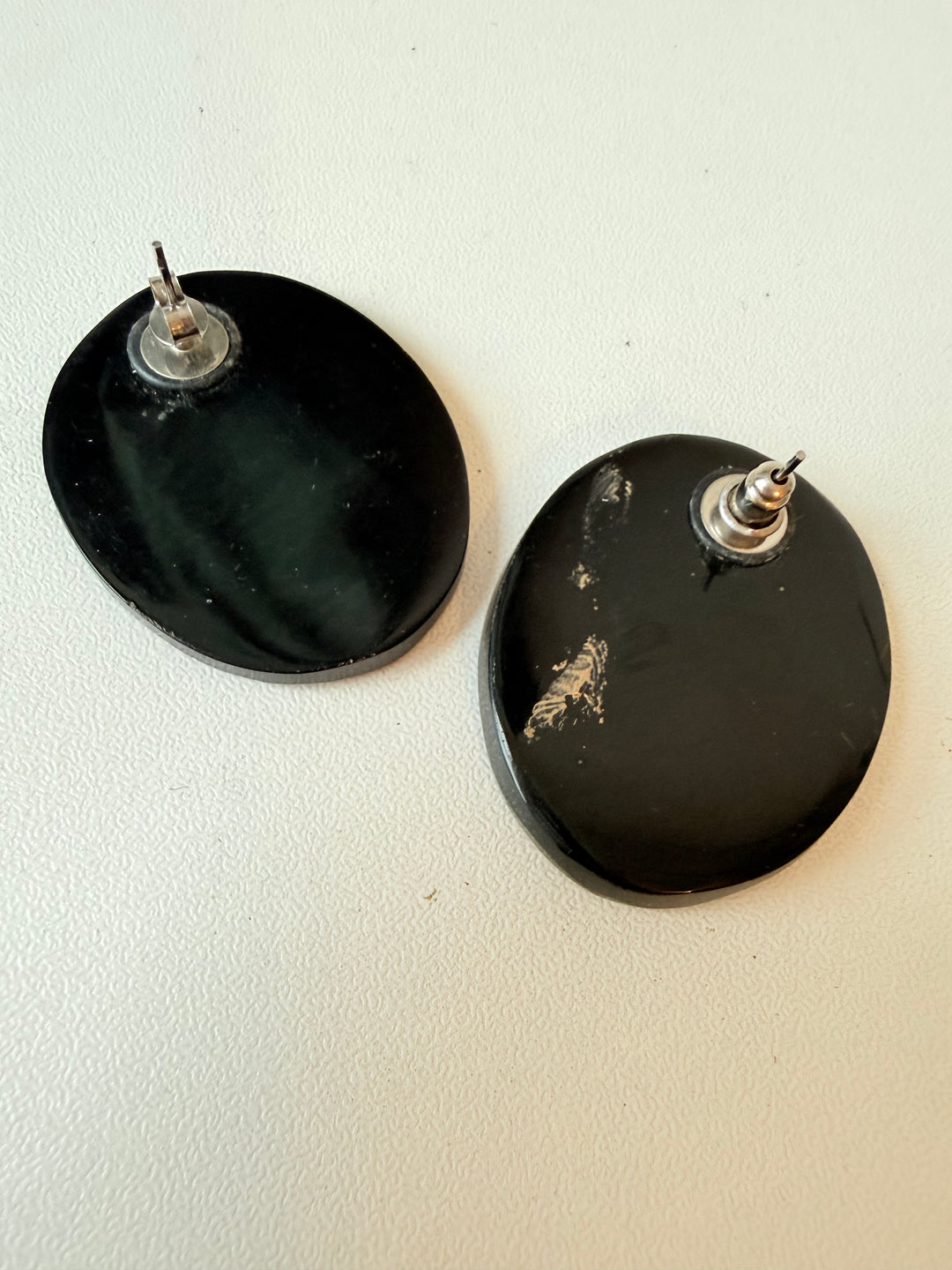 Vintage Lee Sands Handmade Art Deco Pierced Earrings