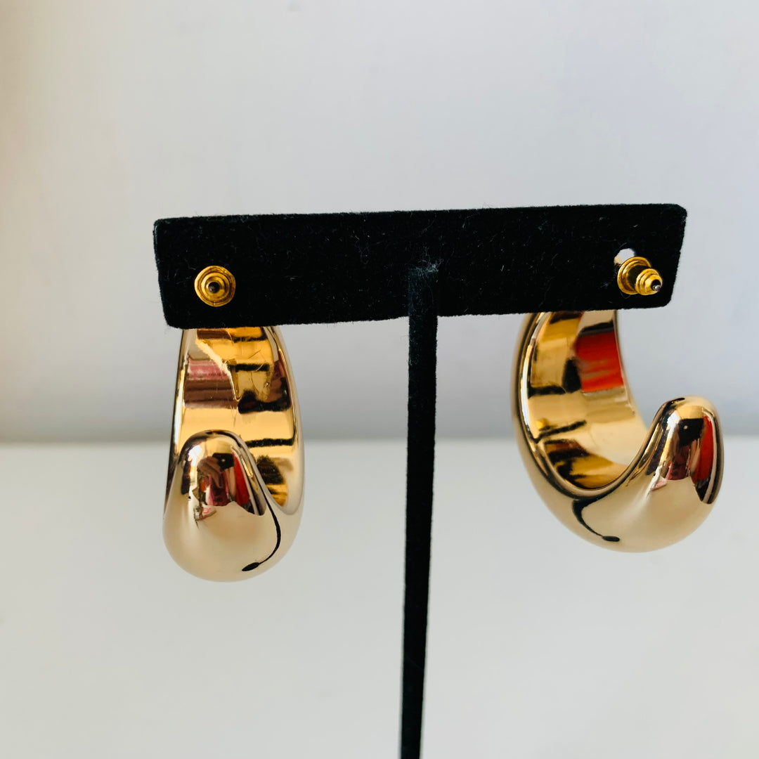 Gold Tone Statement Hoops