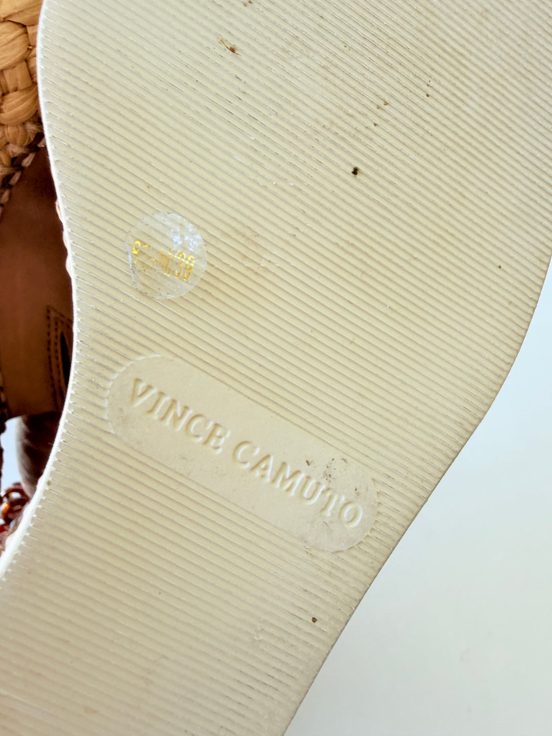 Vince Camuto Brissia Espadrille Wedge in Tortilla Size 8.5