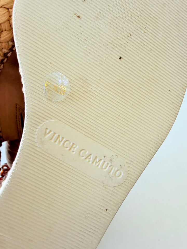 Vince Camuto Brissia Espadrille Wedge in Tortilla Size 8.5