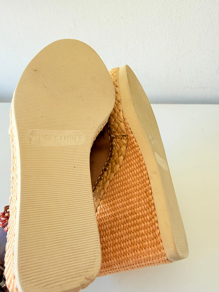 Vince Camuto Brissia Espadrille Wedge in Tortilla Size 8.5