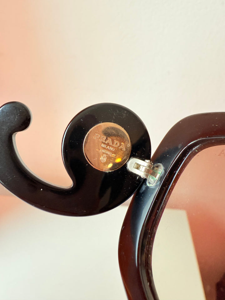 Prada Absolute Baroque Crystal Embellished Square Sunglasses