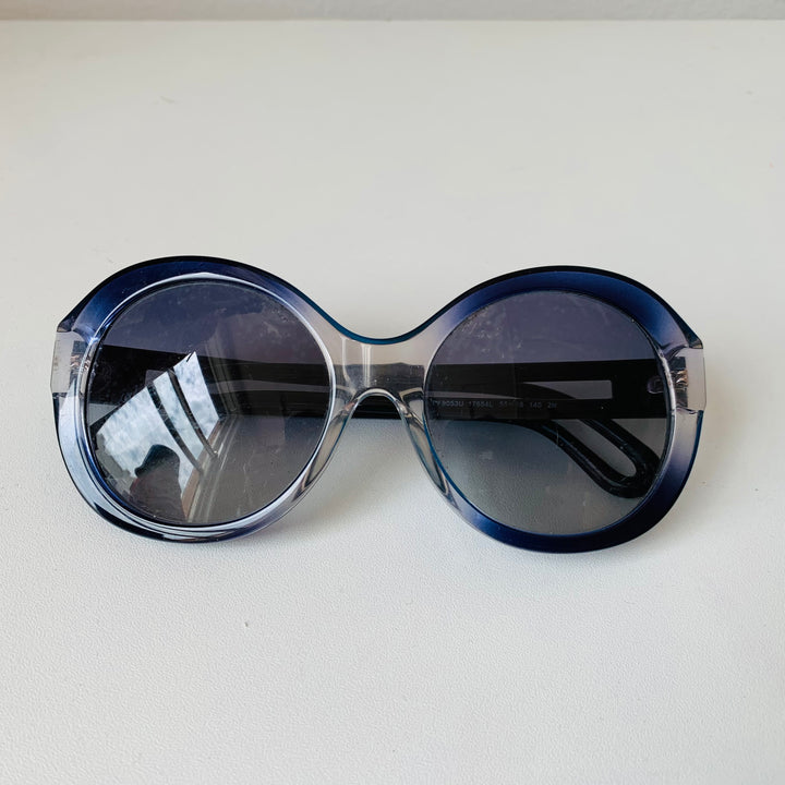 Tory Burch Round Blue Sunglasses