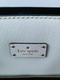 Kate Spade Maeve Grove Black and White Leather Handbag/Laptop Tote