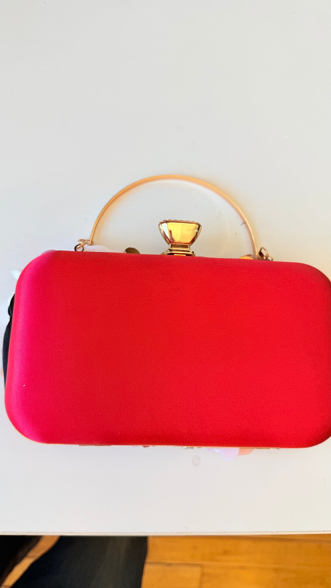Floral Vibrant Red 3D Evening Bag/Clutch/Crossbody
