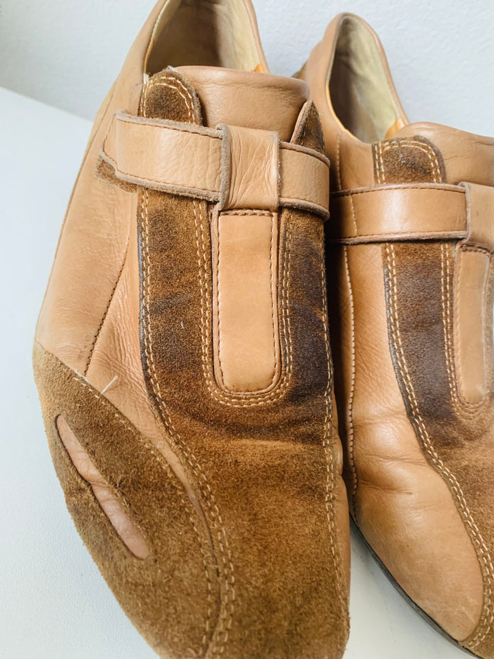 Paul Green Nisha Suede Sneaker In Tan/Brown Size 8.5 Women’s
