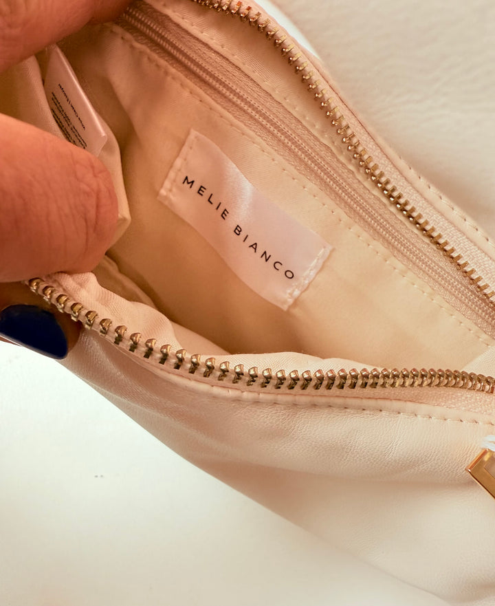 Melie Bianca Alexandria Cream Vegan Handbag