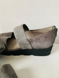 EILEEN FISHER Marlow Mary Jane
Wedge Gray Suede Women's Size 9.5