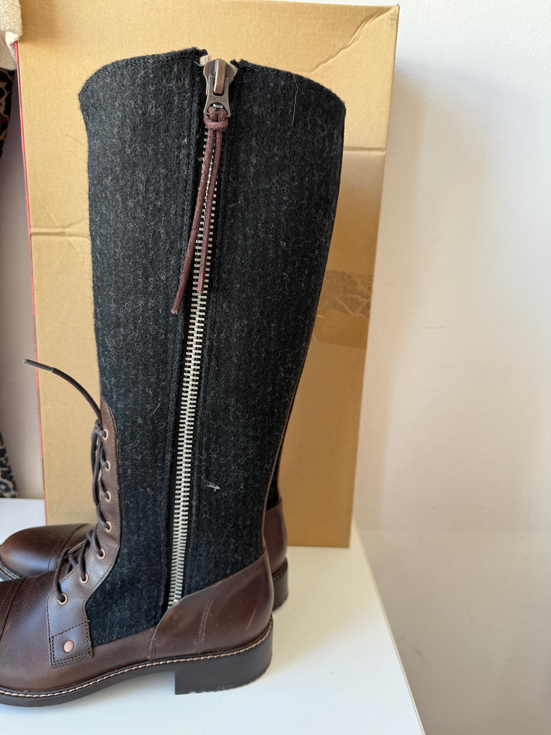 Woolrich Women’s Roadhouse Salt Marsh Conductor Stripe Boots Size 8