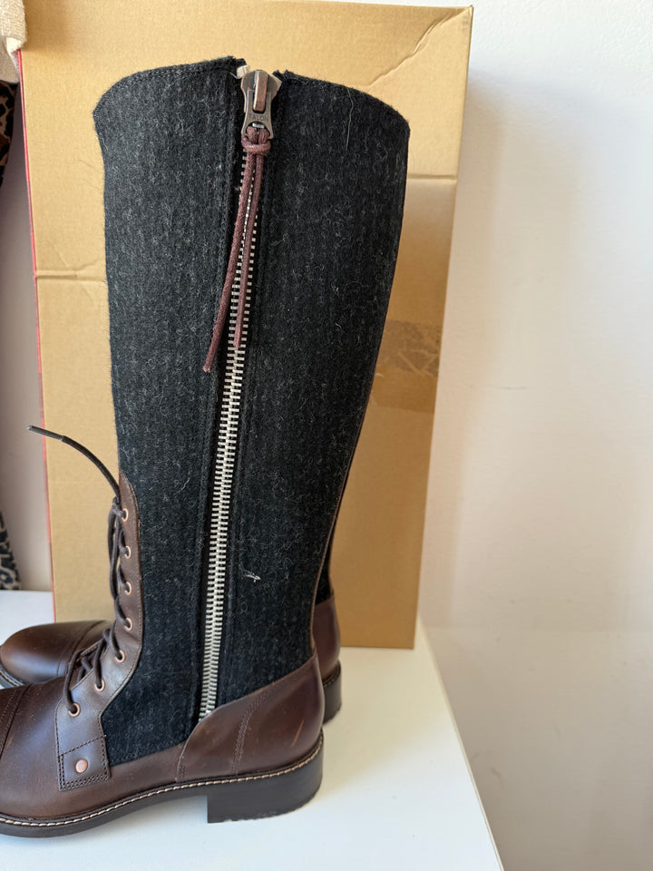 Woolrich Women’s Roadhouse Salt Marsh Conductor Stripe Boots Size 8