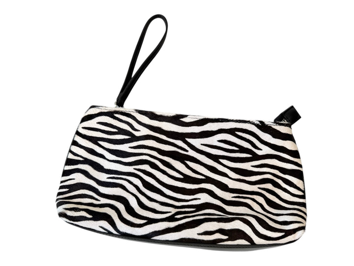 White House Black Market Zebra Clutch/Wristlet Handbag