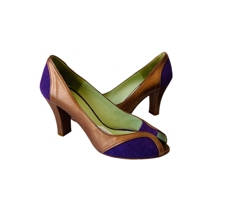 Coclico Selena Violette Peep Toe Pumps Size 37.5