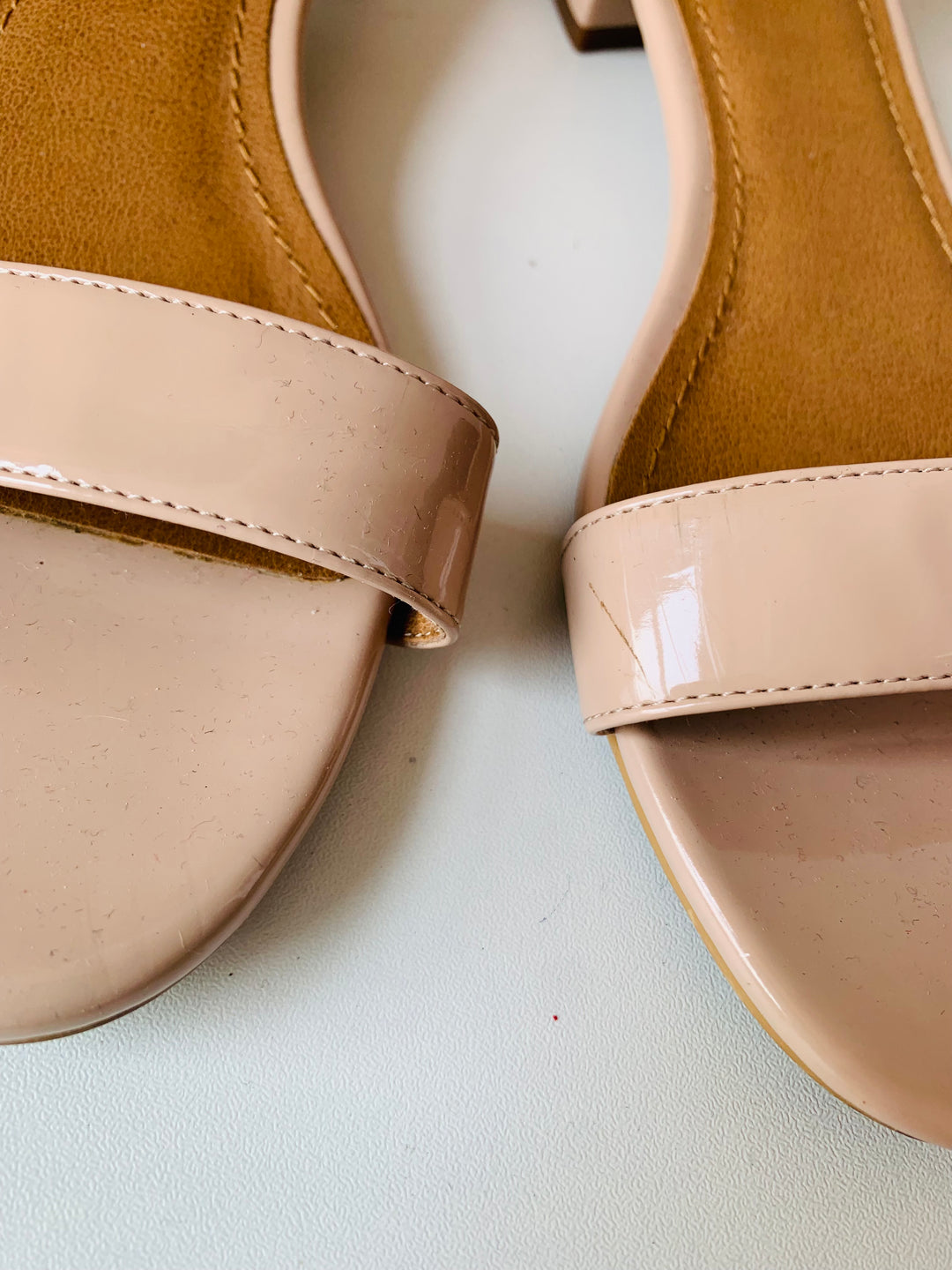14th And Union Nude Patent Sandals Size 7.5