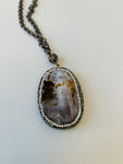 Brand Cazon Agate  and Crystal Pendent Necklace