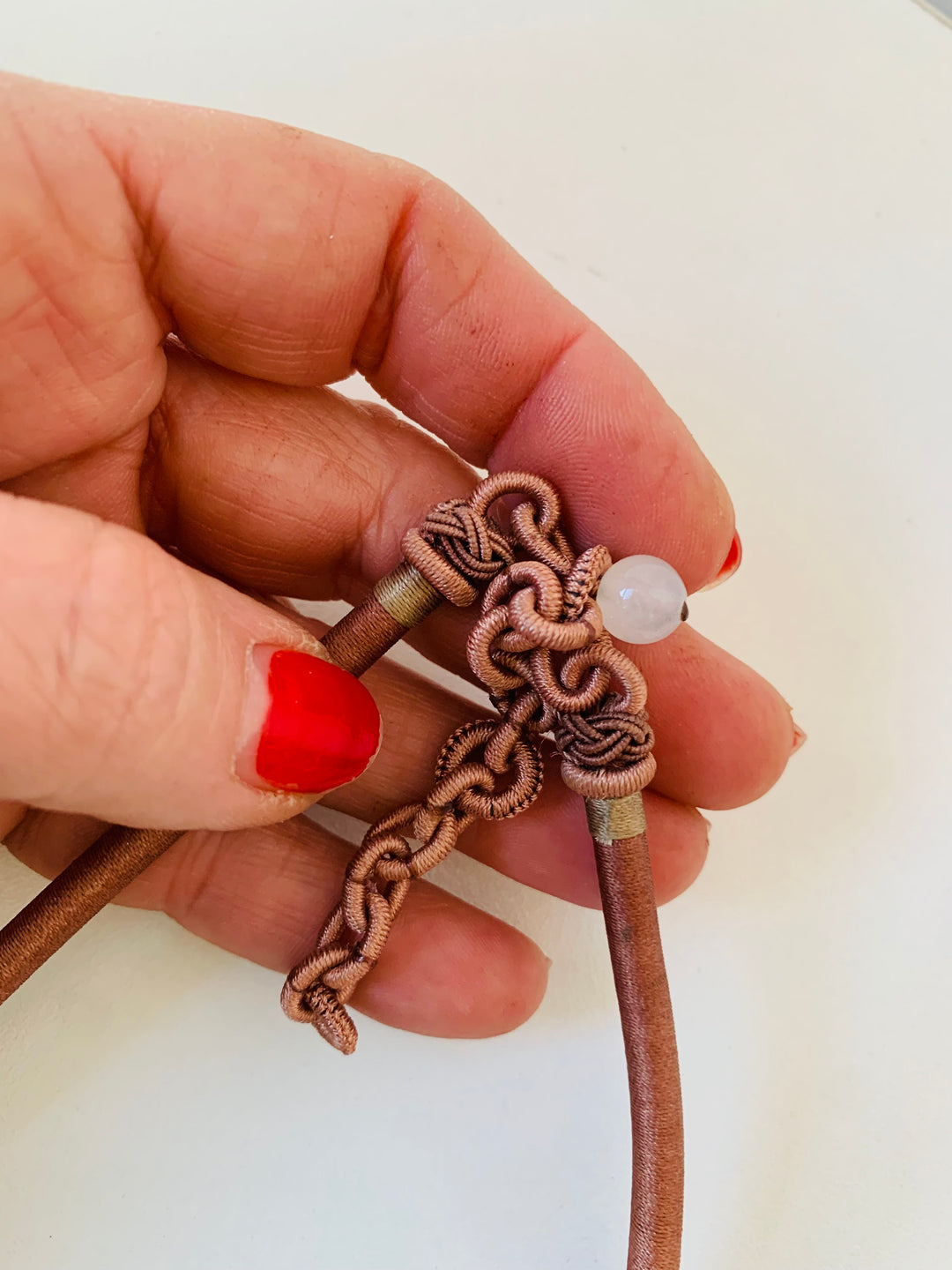 Asian Insipred Handmade Pendent Rope Necklace