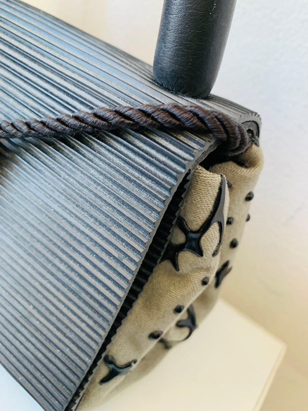 Fiber At Large Seattle Upcycled Black Tire Handbag