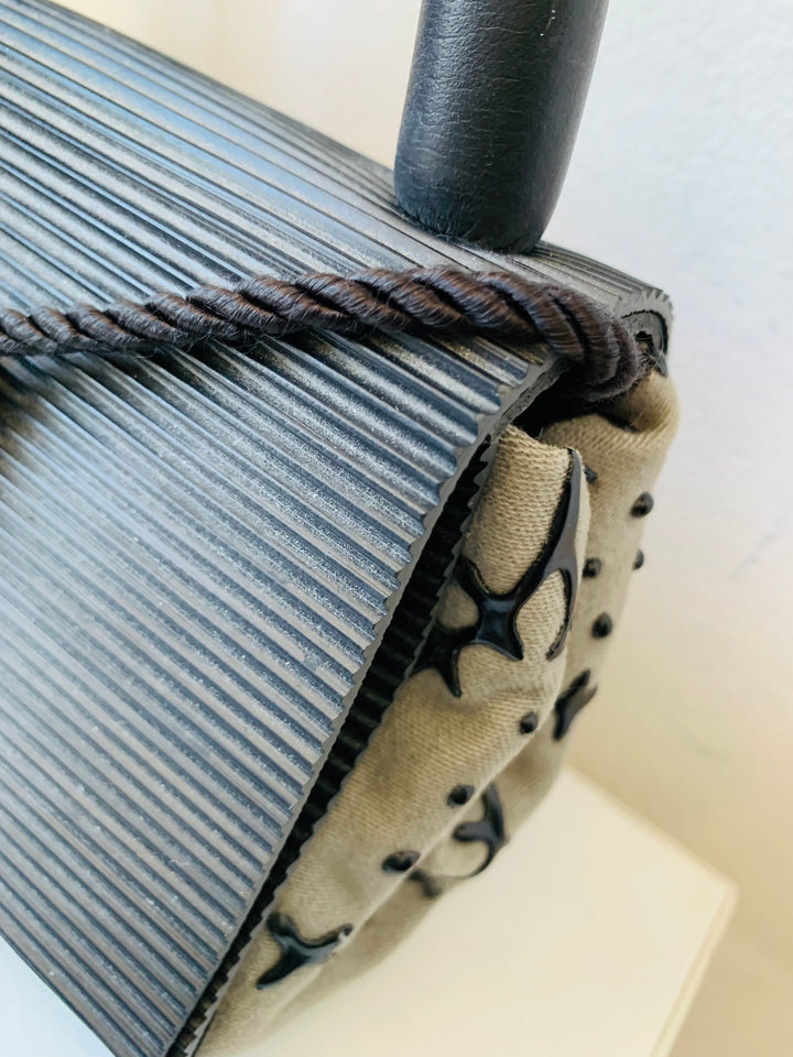 Fiber At Large Seattle Upcycled Black Tire Handbag