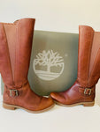 Timberland Savin Hill Brown Leather Tall Boots Size 7.5