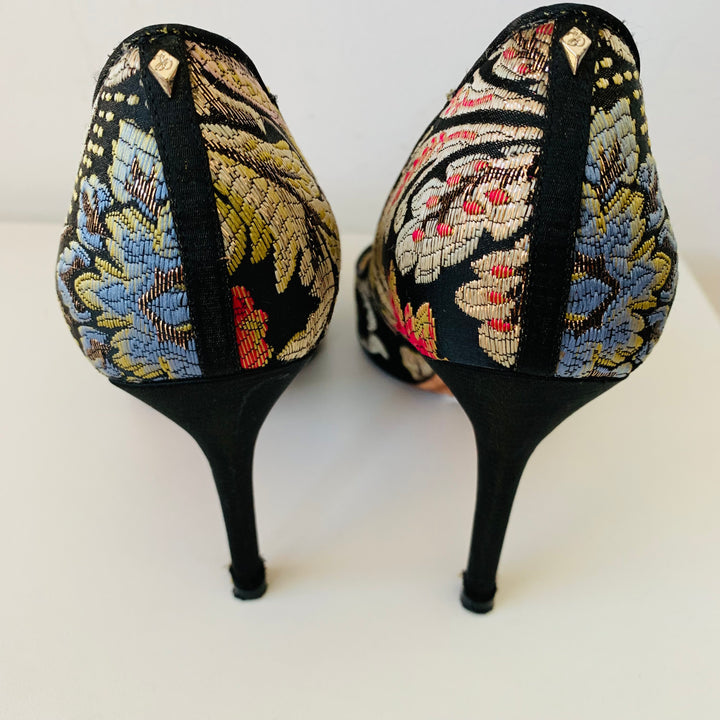 Sam Edelman Brown Tapestry Pumps Size 8.5