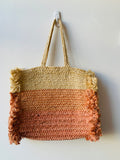 Shiraleah Chicago Ombré Jute Tote Bag