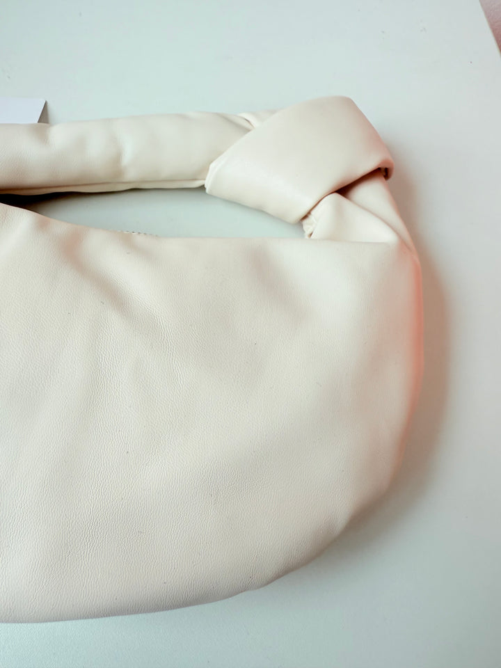 Melie Bianca Alexandria Cream Vegan Handbag