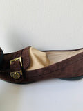 UGG Women’s Crawford Chocolate Brown Suede Driving Loafers Size 7 NEW