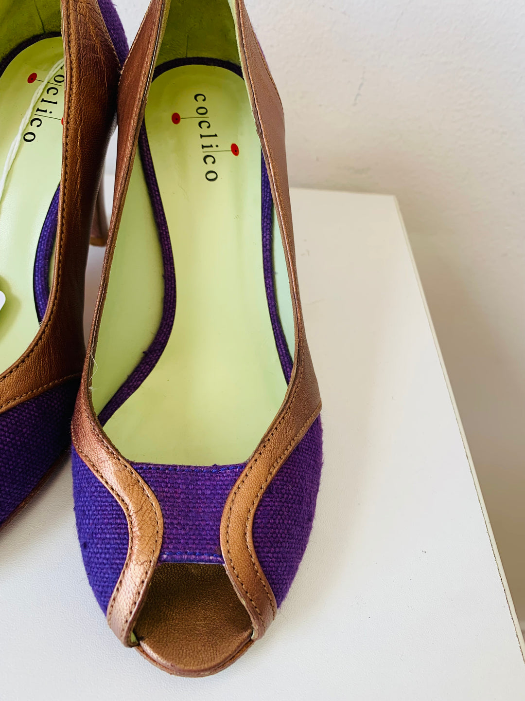 Coclico Selena Violette Peep Toe Pumps Size 37.5