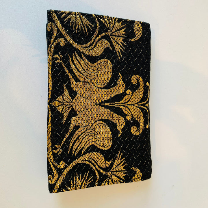 Black & Metallic Gold Evening Clutch Hanbag