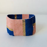 Valerie Fitch Lapis + Pink Stretch Cuff Bracel