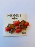 Monet Rust Brooch NWT