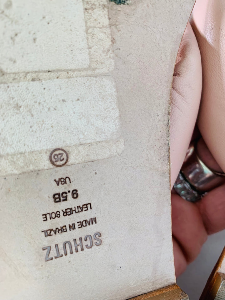 Schutz Fairy Slide Sandal In Blush Size 9.5