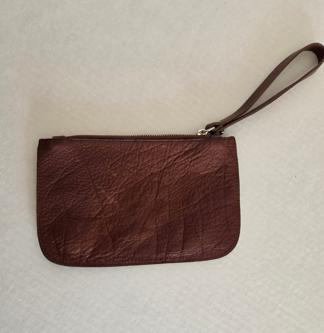 Soft Side Leather Tote with Matching Pouch