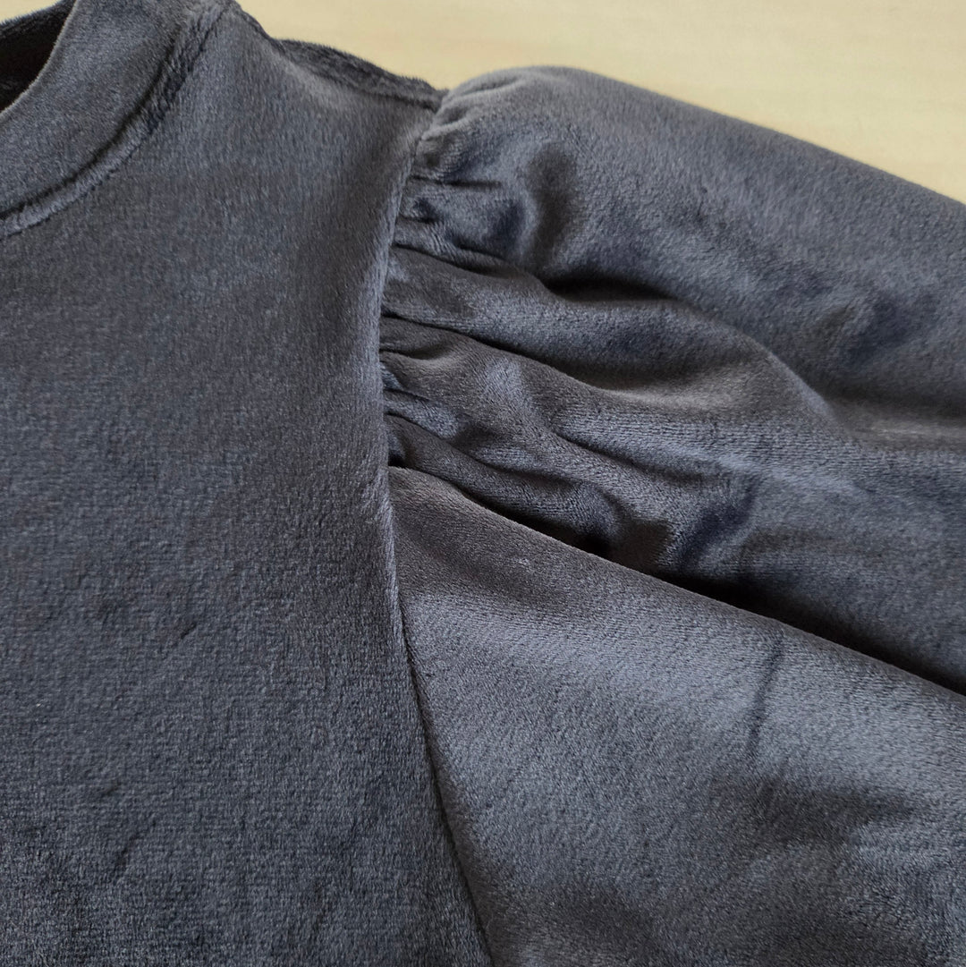 LOFT Navy Velour Top Size SP