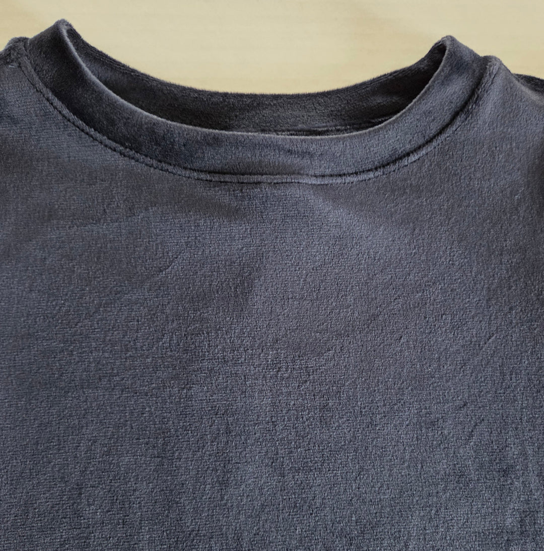 LOFT Navy Velour Top Size SP