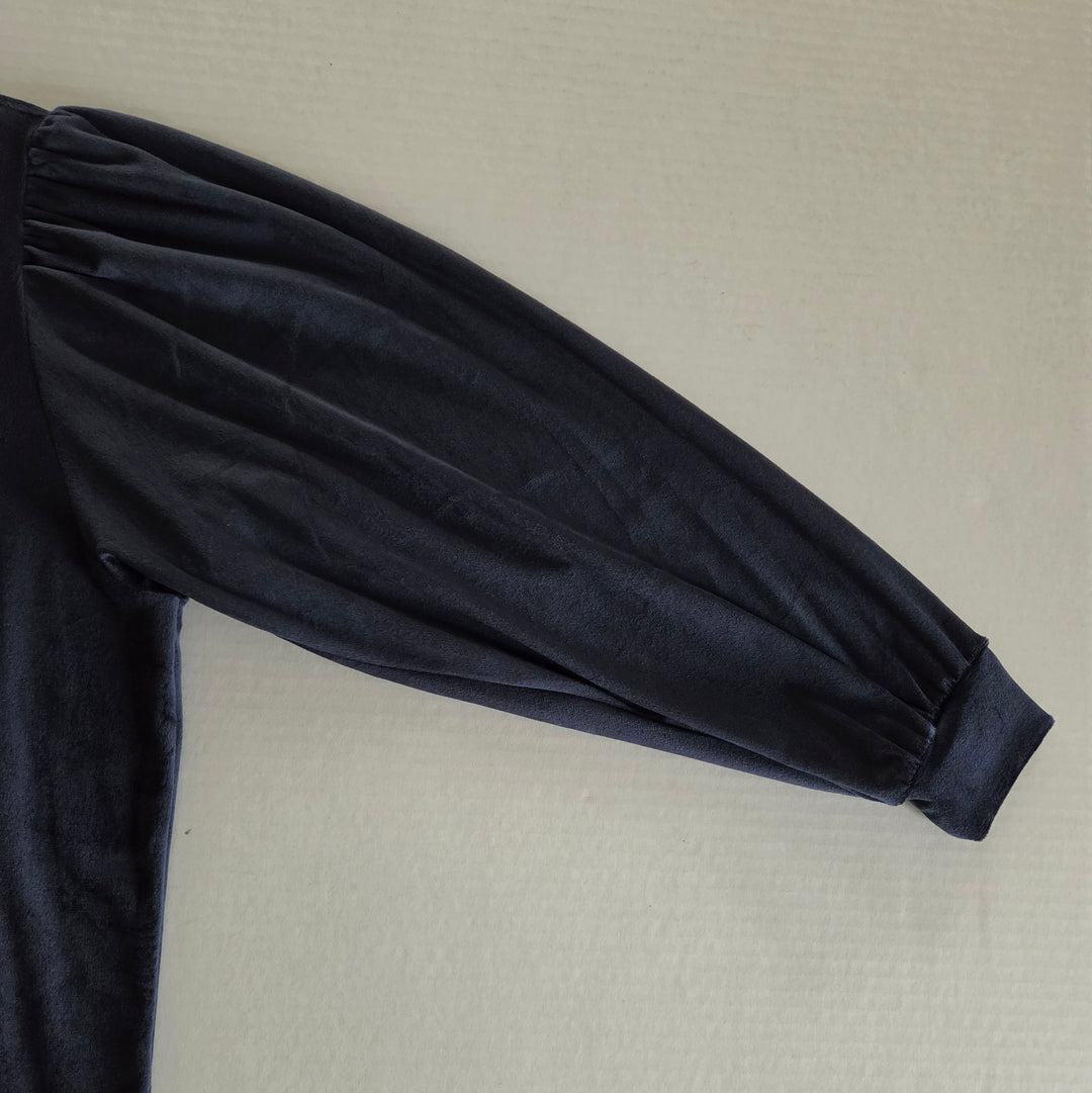 LOFT Navy Velour Top Size SP