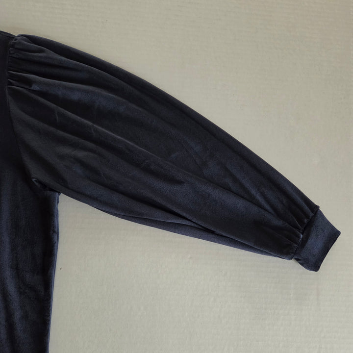 LOFT Navy Velour Top Size SP