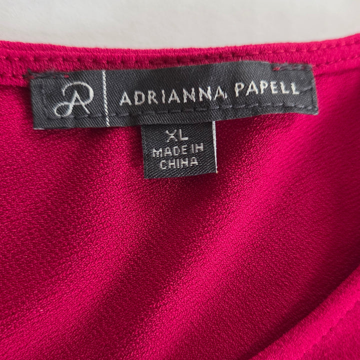Adrianna Papell Fuchsia Top Size XL