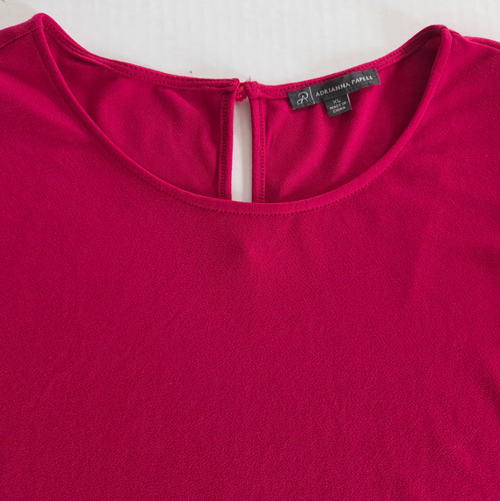 Adrianna Papell Fuchsia Top Size XL