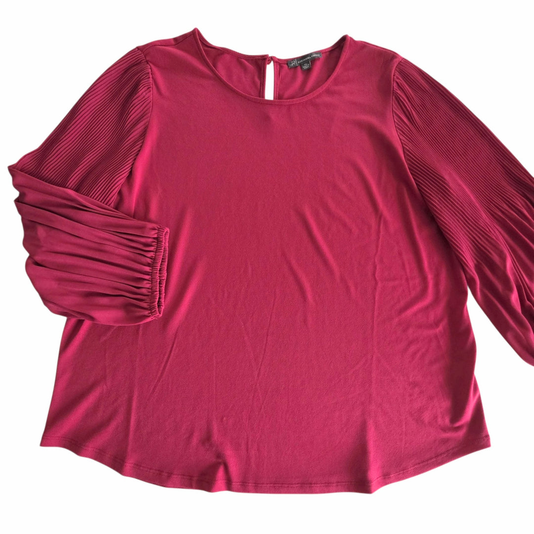 Adrianna Papell Fuchsia Top Size XL