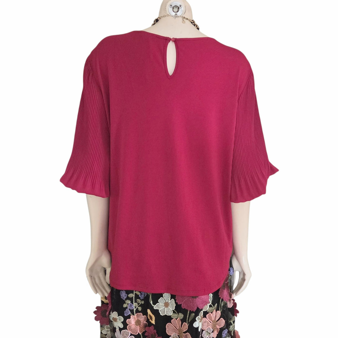 Adrianna Papell Fuchsia Top Size XL
