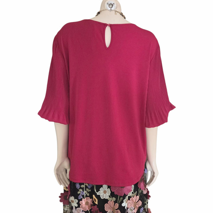 Adrianna Papell Fuchsia Top Size XL