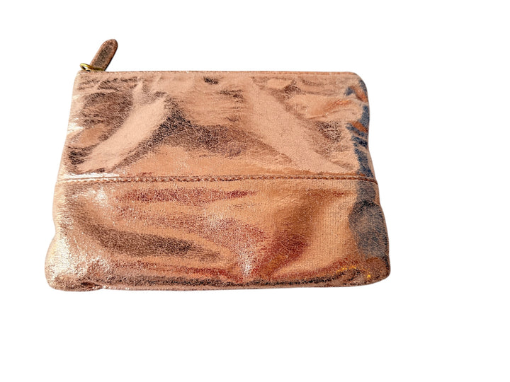 J Crew Factory Rose Gold Metallic Pouch