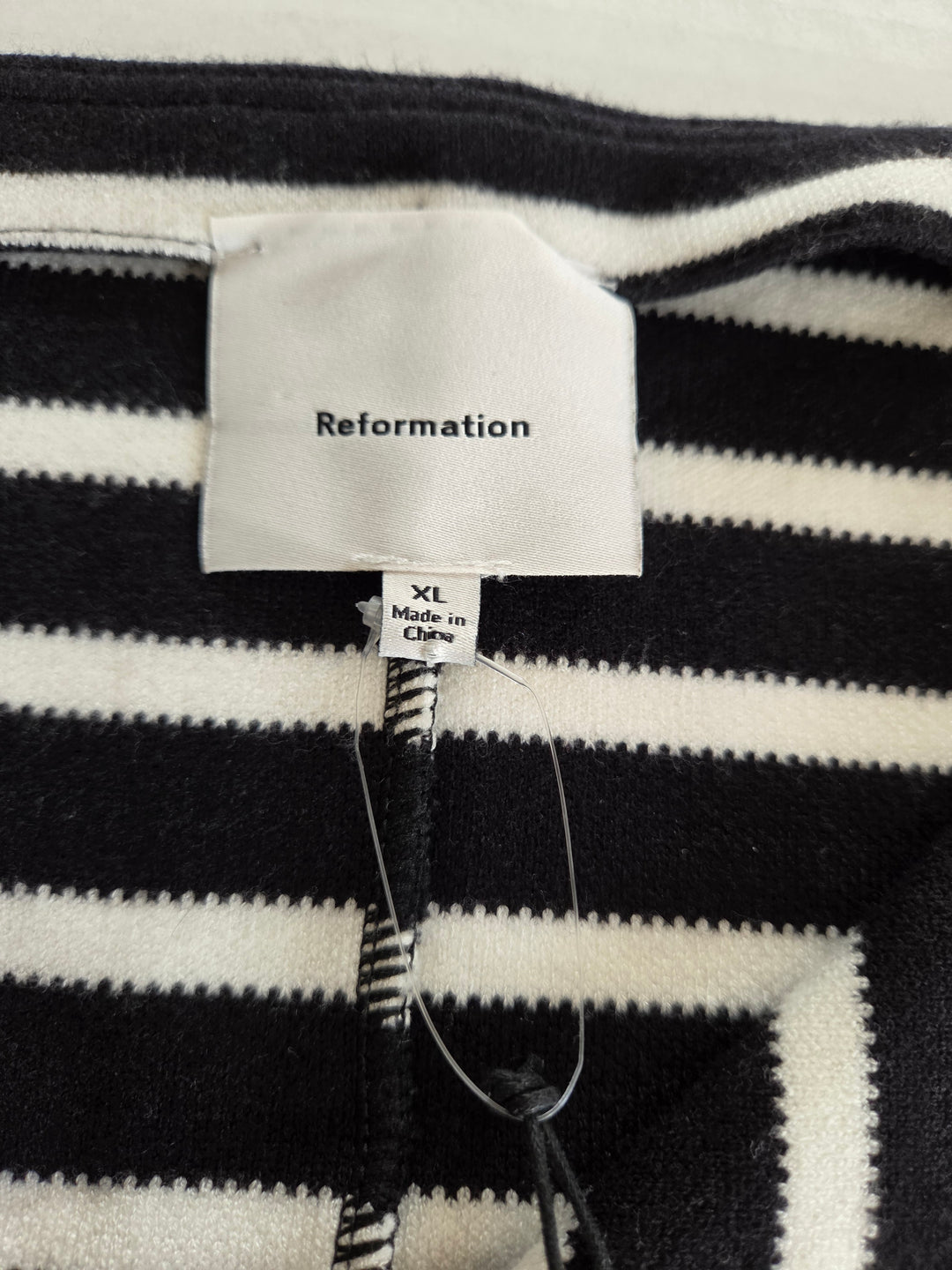 Reformation Striped Cardigan Size XL