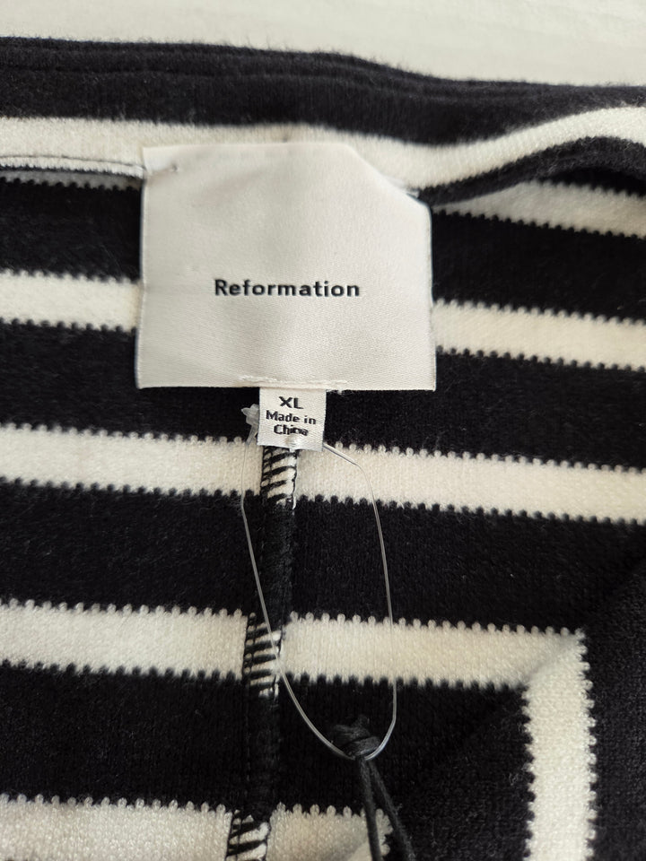 Reformation Striped Cardigan Size XL