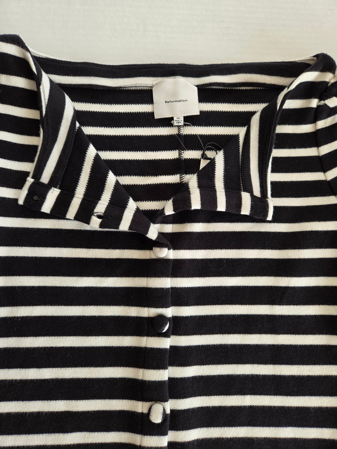 Reformation Striped Cardigan Size XL