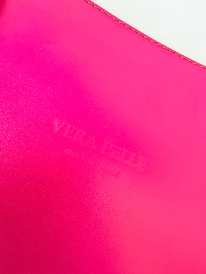 Vera Pelle Hot Pink Leather Handbag