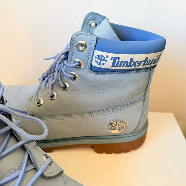 Timberland Light Blue Boots Size 5 Boys (Womens 6.5-7)
